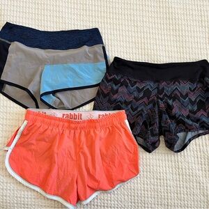 Set of 3 Run in Rabbit Running Shorts (size Small)